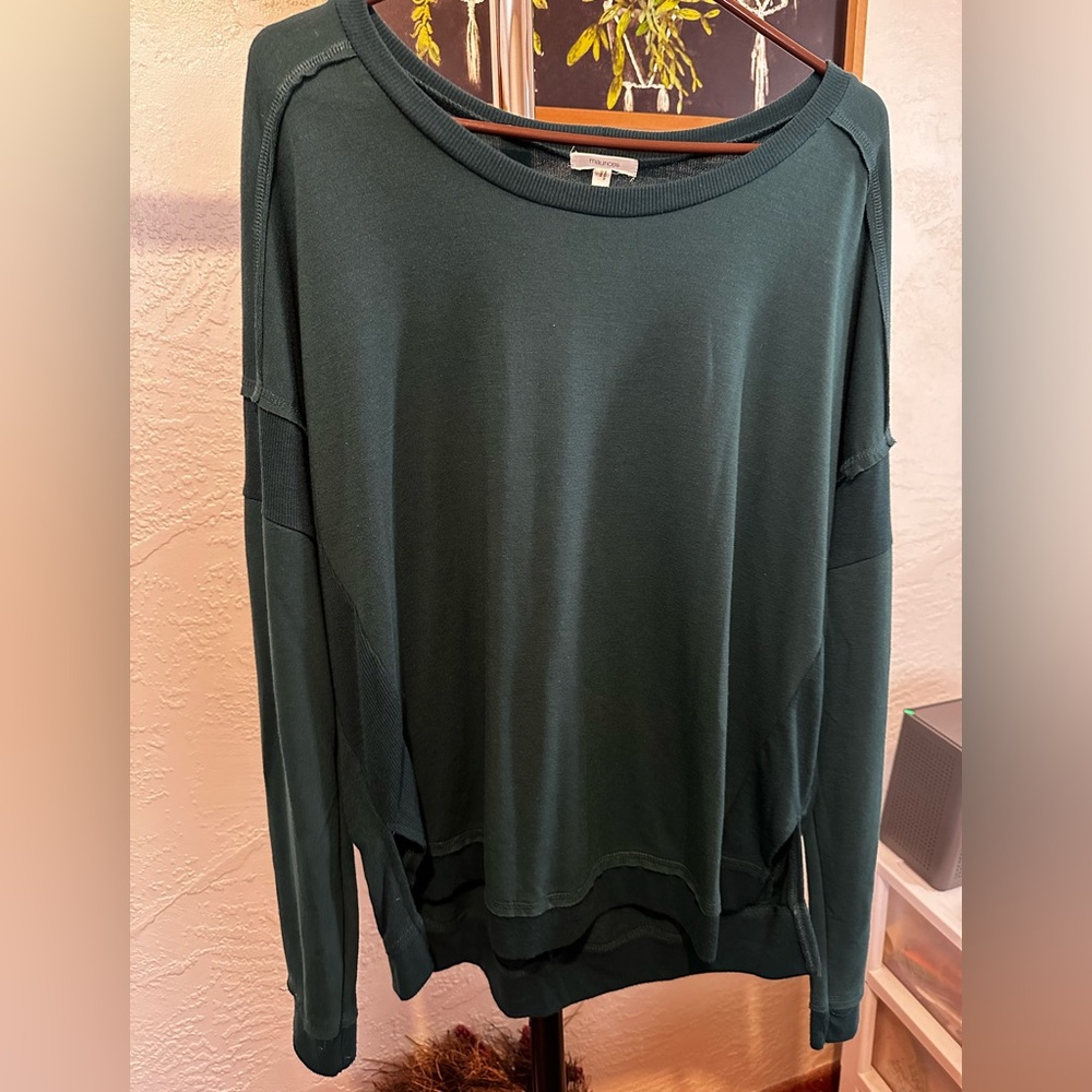 Maurices Dark Green Long Sleeve Top